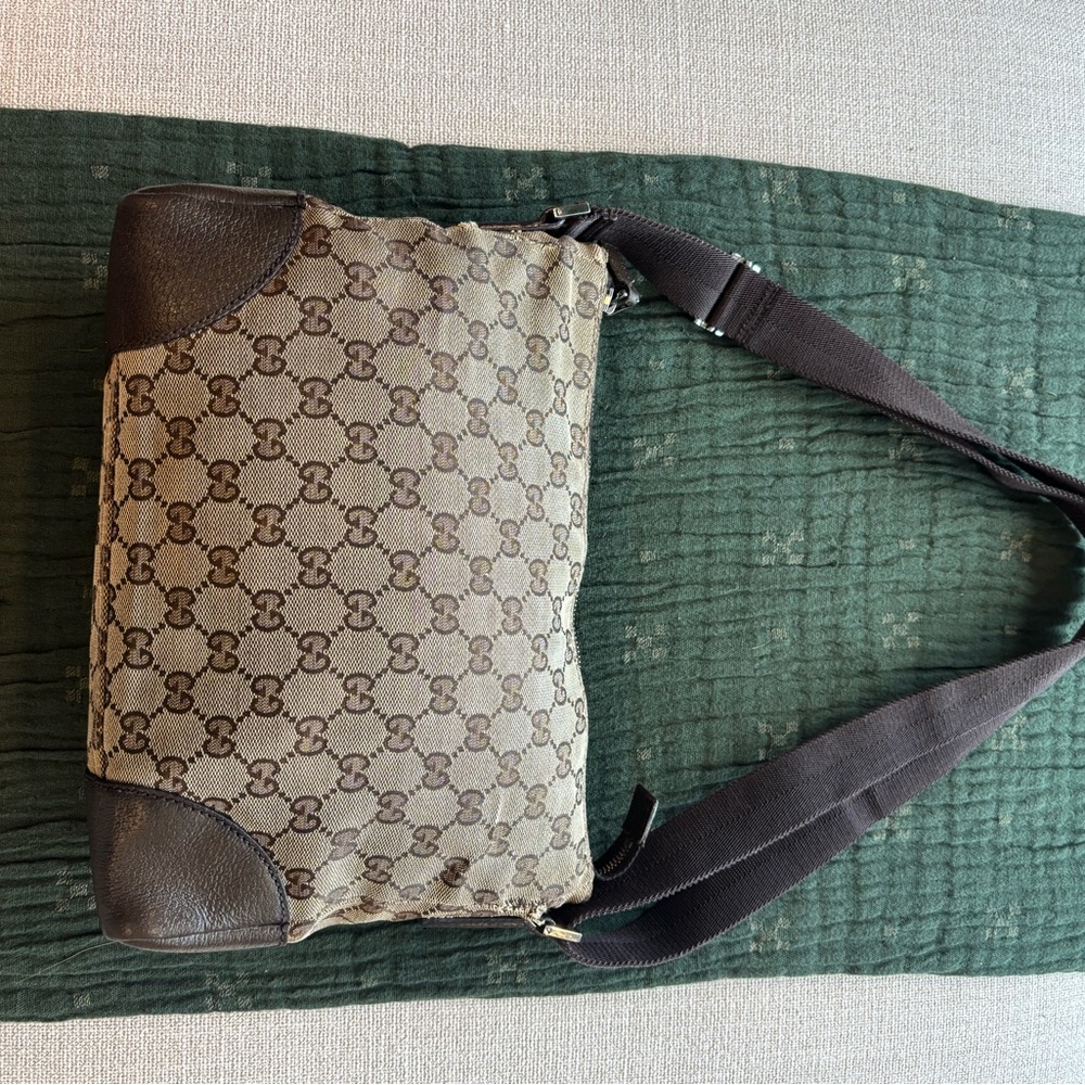 Gucci Tan and Brown Monogram Bag 234 - Picture 2 of 16